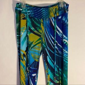 Cache Palm Print Pants